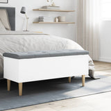 Vidaxl opbergbankje 102x42x46 cm bewerkt hout wit