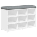 Vidaxl schoenenbank wit 82x32x50 cm bewerkt hout