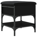 Vidaxl schoenenbank 42x42x45 cm bewerkt hout zwart