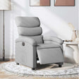 Vidaxl fauteuil elektrisch verstelbaar stof lichtgrijs