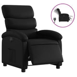Vidaxl fauteuil elektrisch verstelbaar kunstleer zwart