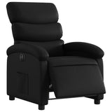 Vidaxl fauteuil elektrisch verstelbaar kunstleer zwart