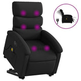Vidaxl sta-op-massagestoel elektrisch kunstleer zwart