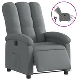 Vidaxl fauteuil elektrisch verstelbaar stof donkergrijs
