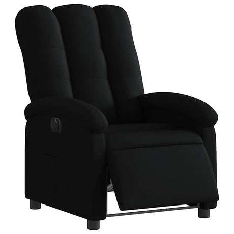 Vidaxl fauteuil verstelbaar elektrisch stof zwart