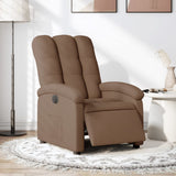 Vidaxl fauteuil verstelbaar elektrisch stof bruin