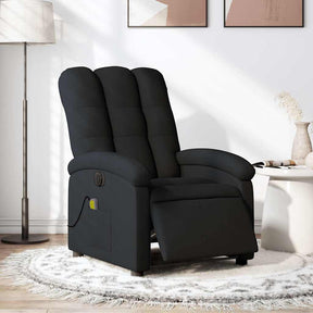 Vidaxl massagestoel elektrisch verstelbaar stof zwart