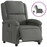 Vidaxl fauteuil elektrisch verstelbaar stof donkergrijs