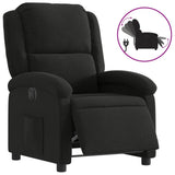 Vidaxl fauteuil verstelbaar elektrisch stof zwart