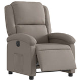 Vidaxl fauteuil verstelbaar elektrisch stof taupe