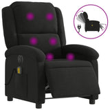 Vidaxl massagestoel elektrisch verstelbaar stof zwart