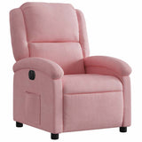 Vidaxl fauteuil elektrisch fluweel roze