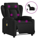 Vidaxl massagestoel elektrisch verstelbaar stof zwart