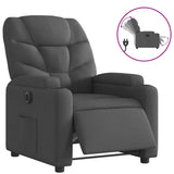 Vidaxl fauteuil elektrisch verstelbaar stof donkergrijs