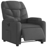 Vidaxl fauteuil elektrisch verstelbaar stof donkergrijs