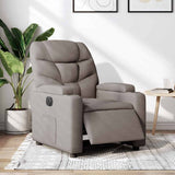 Vidaxl fauteuil verstelbaar elektrisch stof taupe