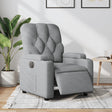 Vidaxl fauteuil elektrisch verstelbaar stof lichtgrijs