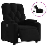Vidaxl fauteuil verstelbaar elektrisch stof zwart