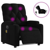 Vidaxl massagestoel elektrisch verstelbaar stof zwart