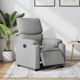 Vidaxl fauteuil elektrisch verstelbaar stof lichtgrijs
