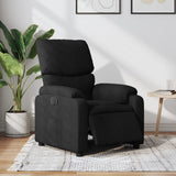Vidaxl fauteuil verstelbaar elektrisch stof zwart