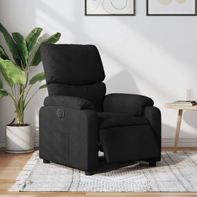 Vidaxl fauteuil verstelbaar elektrisch stof zwart