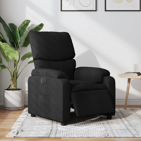 Vidaxl fauteuil verstelbaar elektrisch stof zwart