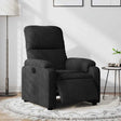 Vidaxl fauteuil verstelbaar elektrisch microvezelstof zwart