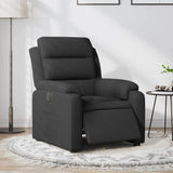 Vidaxl fauteuil verstelbaar elektrisch stof zwart