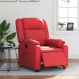 Vidaxl fauteuil verstelbaar elektrisch kunstleer rood