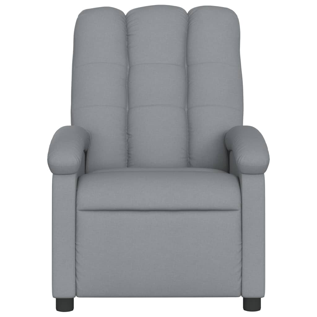 Vidaxl relaxfauteuil lichtgrijze stof