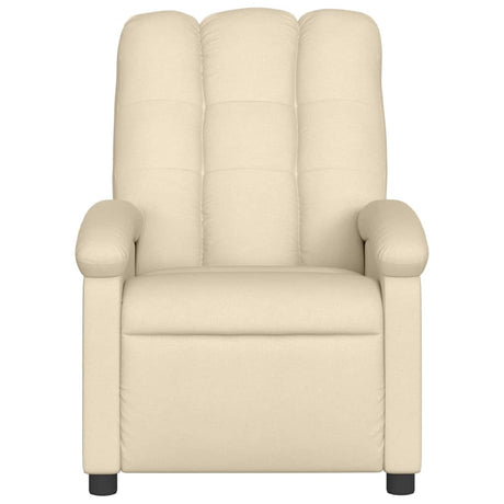 Vidaxl relaxfauteuil crème stof