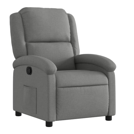 Vidaxl relaxfauteuil donkergrijze stof