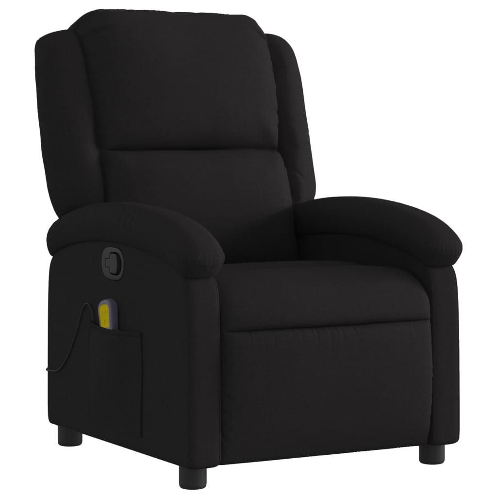 Vidaxl massagestoel met zwarte stof