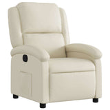Vidaxl relaxfauteuil crèmekleurig kunstleer