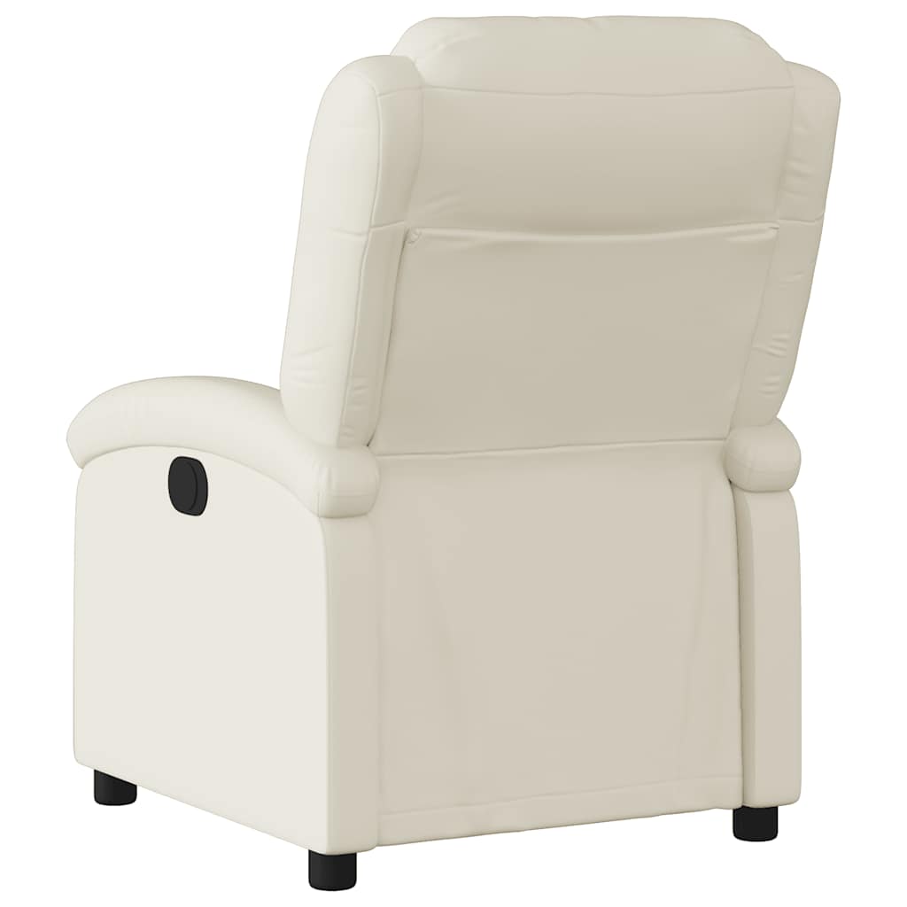 Vidaxl relaxfauteuil crèmekleurig kunstleer