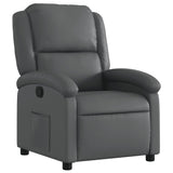 Vidaxl relaxfauteuil grijs kunstleer