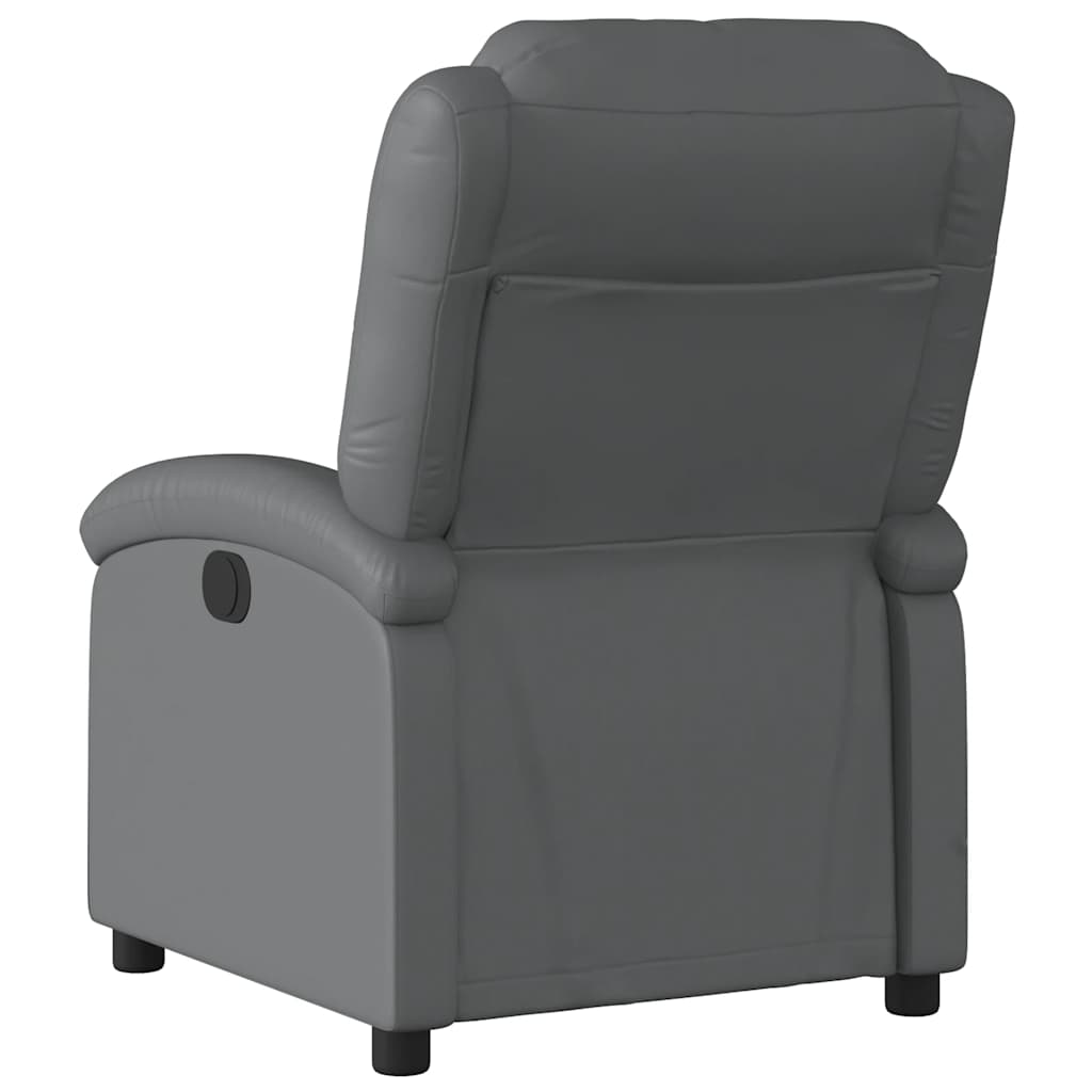 Vidaxl relaxfauteuil grijs kunstleer