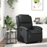 Vidaxl relaxfauteuil zwart echt leer