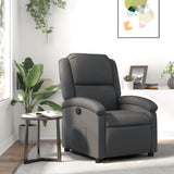 Vidaxl relaxfauteuil grijs echt leer