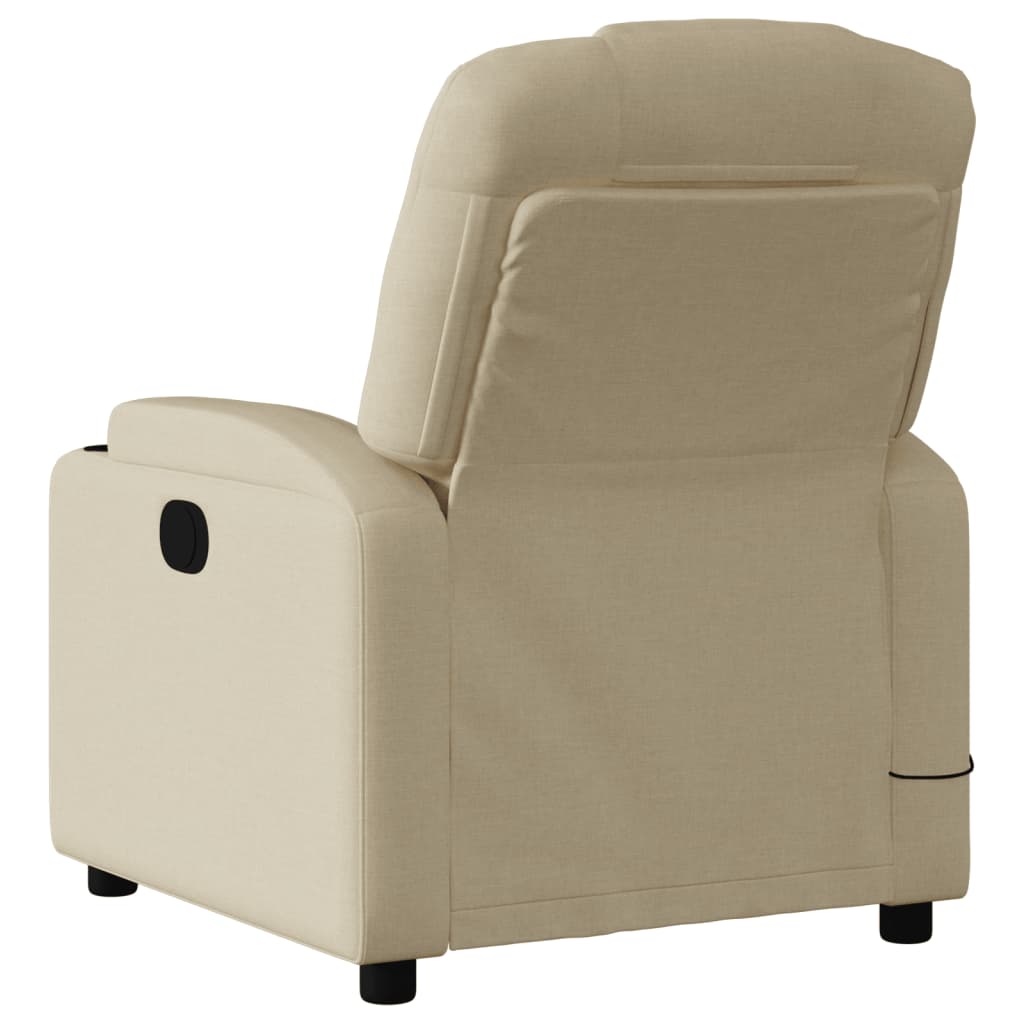 Vidaxl relaxfauteuil crème stof