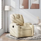 Vidaxl relaxfauteuil crème stof
