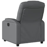 Vidaxl relaxfauteuil grijs kunstleer