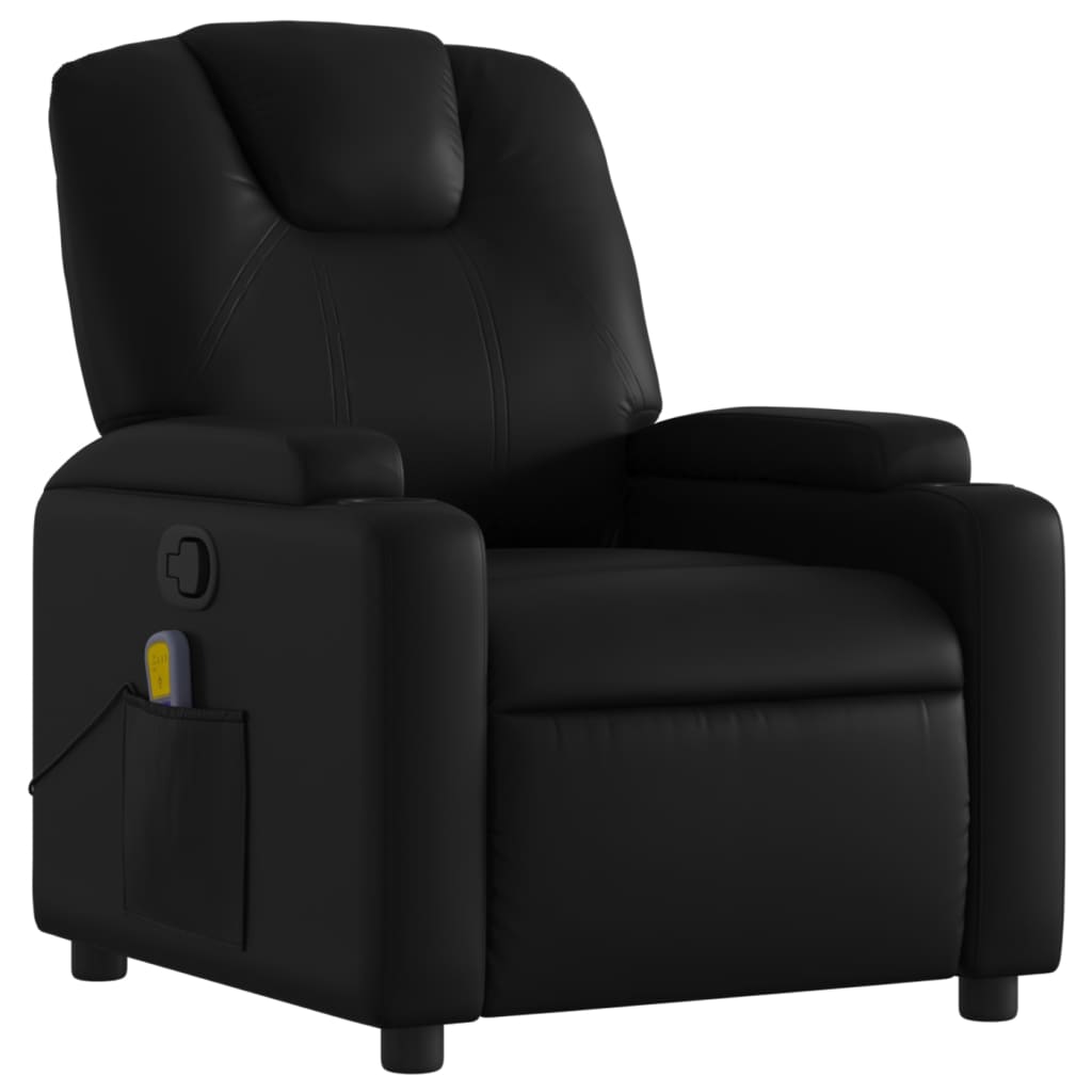 Vidaxl massagestoel van zwart kunstleer