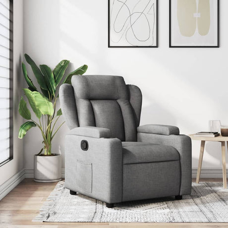 Vidaxl relaxfauteuil donkergrijze stof