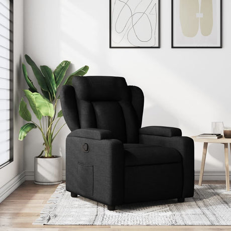 Vidaxl relaxfauteuil zwarte stof