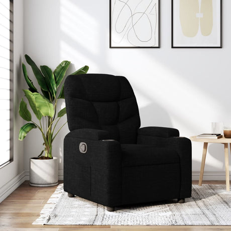 Vidaxl relaxfauteuil zwarte stof