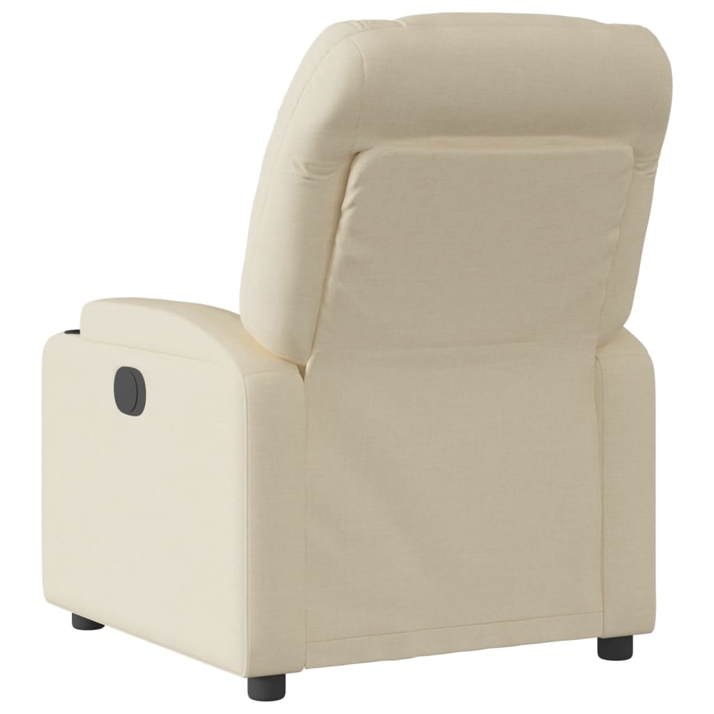 Vidaxl relaxfauteuil crème stof