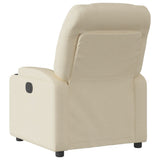 Vidaxl relaxfauteuil crème stof
