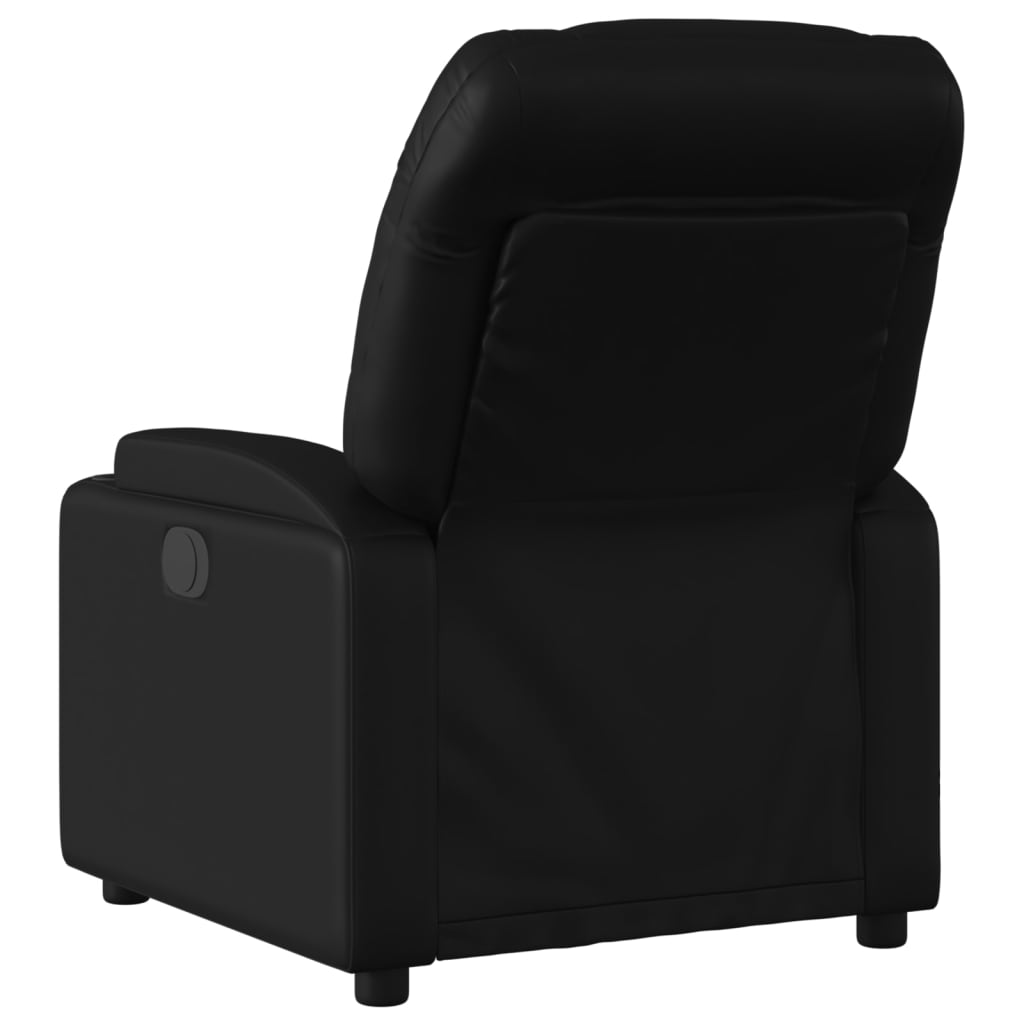 Vidaxl relaxfauteuil zwart kunstleer